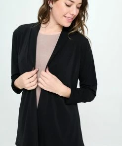 Jostar Online Jackets Moss Crepe Long Sleeve Cardigan (LS) - 480MC-LRS1