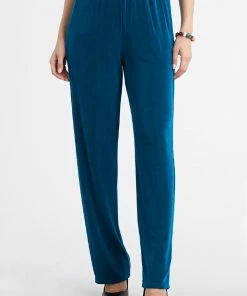 Jostar Women's Non Iron Elastic Waist Pants, 500AY-X Non Iron ( Acetate )