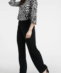 Jostar Elastic Waist Pants In Plus Size, 500BN-X