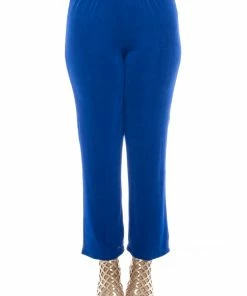 Jostar Elastic Waist Pants In Plus Size, 500BN-X
