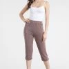 Jostar Acetate Capri Pants, Plus Size-502AY-AXS1