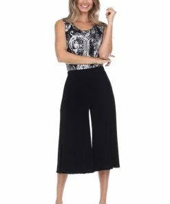 Jostar Women's Non Iron Gaucho Pants-513AY-ARS1 Non Iron ( Acetate )