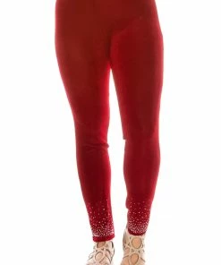 Jostar Women's Non Iron Slim Fit Pants Rhinestone-520AY-ARS1-R-R096 Non Iron ( Acetate )