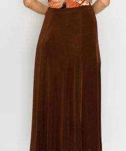 Jostar Skirts Stretchy Button Skirt-600BN-ARS1