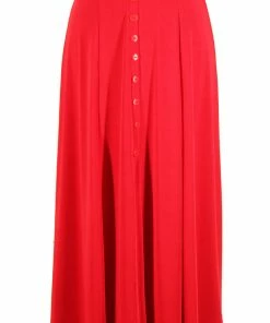 Jostar Skirts Stretchy Button Skirt-600BN-ARS1