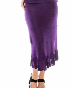 Jostar Women's Non Iron Tier Skirt-608AY-AXS1