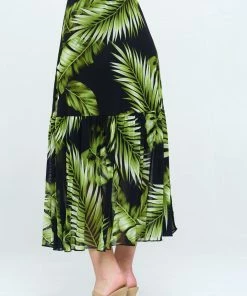 Jostar Mesh Romance Tiered Print Skirt-644MR-ARP1-W340