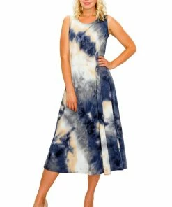 Jostar AD Tank Long Dress Print Sleeveless-700AD-TRP1-W231 Dresses