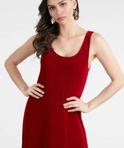 Jostar Non Iron ( Acetate ) Non Iron Long Tank Dress-700AY-TRS1