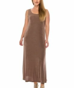 Jostar Non Iron ( Acetate ) Non Iron Long Tank Dress In Plus Size, 700AY-TX
