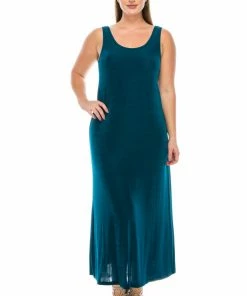 Jostar Non Iron ( Acetate ) Non Iron Long Tank Dress In Plus Size, 700AY-TX