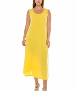 Jostar Women's Stretchy Tank Long Dress Sleeveless Plus Size, 700BN-TX