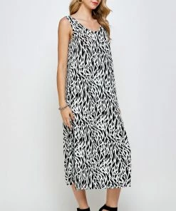 Jostar Online Stretchy Long Tank Dress Print 700BN-TRP1-W289