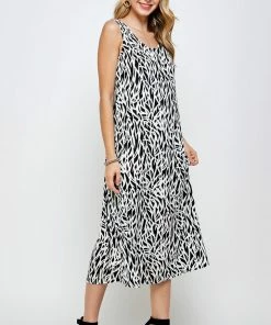 Jostar Online Stretchy Long Tank Dress Print 700BN-TRP1-W289