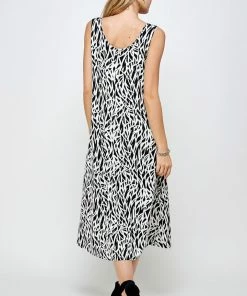 Jostar Online Stretchy Long Tank Dress Print 700BN-TRP1-W289