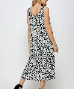 Jostar Women's Stretchy Tank Long Dress Sleeveless Plus Print, 700BN-TXP-W289