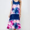 Jostar Online Stretchy Long Tank Dress Print 700BN-TRP1-W294 Dresses