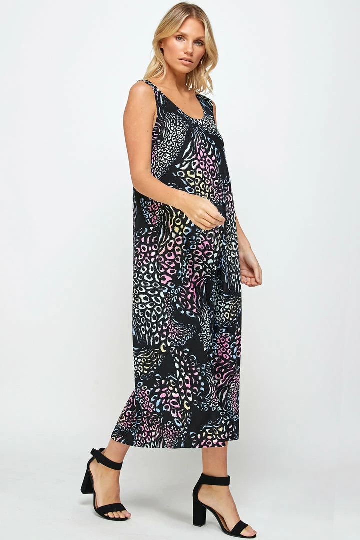 Jostar Stretchy Long Tank Dress Print 700BN-TRP1-W300