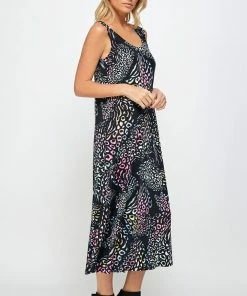Jostar Stretchy Long Tank Dress Print 700BN-TRP1-W300