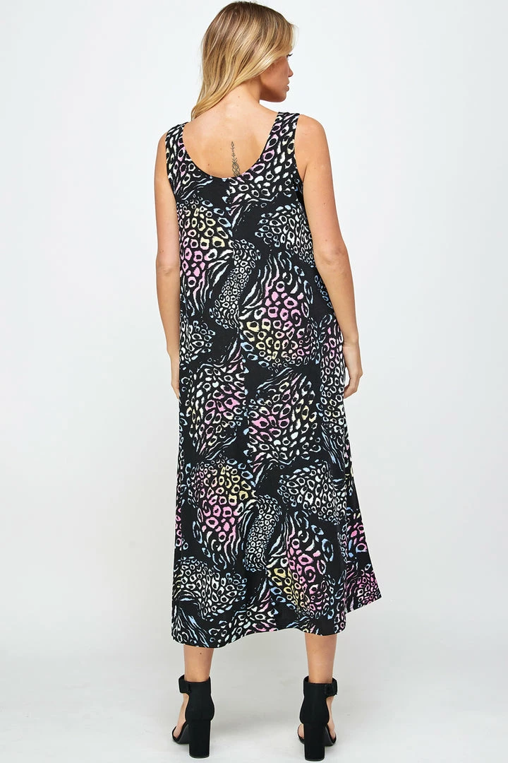 Jostar Stretchy Long Tank Dress Print 700BN-TRP1-W300