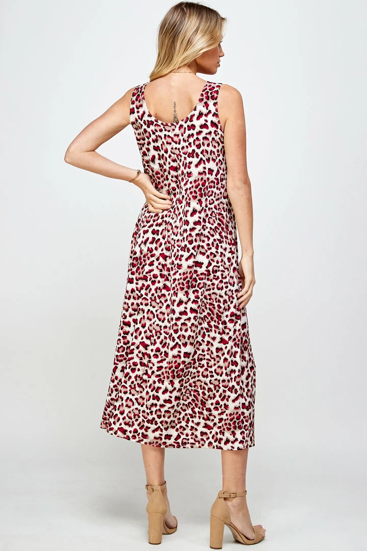 Jostar Women's Stretchy Tank Long Dress Sleeveless Plus Print, 700BN-TXP-W302