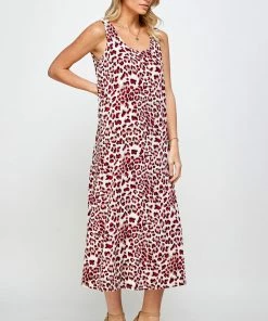 Jostar Women's Stretchy Tank Long Dress Sleeveless Plus Print, 700BN-TXP-W302