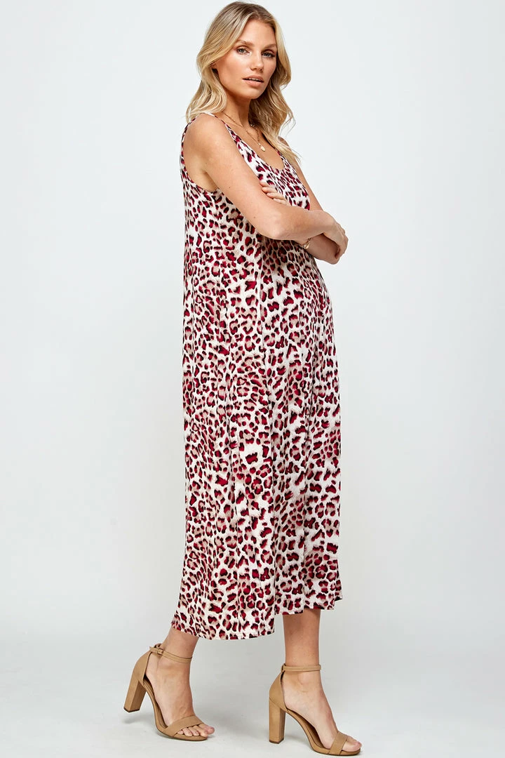 Jostar Women's Stretchy Tank Long Dress Sleeveless Plus Print, 700BN-TXP-W302