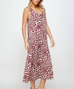 Jostar Stretchy Long Tank Dress Print 700BN-TRP1-W302 Dresses