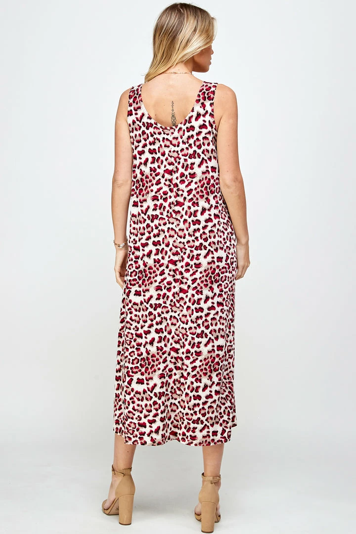 Jostar Women's Stretchy Tank Long Dress Sleeveless Plus Print, 700BN-TXP-W302