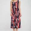 Jostar American Print Tank Long Dress Sleeveless Plus-700BN-TXP-W306 Plus Size