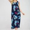 Jostar Women's Stretchy Tank Long Dress Sleeveless Plus Print, 700BN-TXP-W310 Plus Size