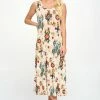 Jostar Plus Size Stretchy Tank Long Dress Sleeveless Plus In Print-700BN-TXP-W317