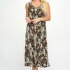 Jostar Stretchy Long Tank Dress Print -700BN-TRP1-W318