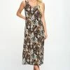 Jostar Stretchy Tank Long Dress Sleeveless Plus Print, 700BN-TXP-W318 Plus Size