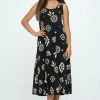 Jostar Print Long Tank Dress Print -700BN-TRP1-W370 Dresses