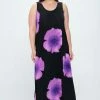Plus Size Jostar Women's Stretchy Tank Long Dress Sleeveless Plus Print, 700BN-TXP-W113