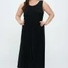 Jostar Women's Stretchy Tank Long Dress Sleeveless Plus Size, 700BN-TX