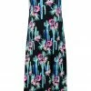 Jostar Long Length Stretchy Long Tank Dress Print-700BN-TRP1-W039