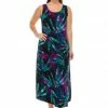 Jostar Stretchy Long Tank Dress Print-700BN-TRP1-W101 Dresses
