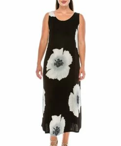 Jostar Stretchy Long Tank Dress Print-700BN-TRP1-W113