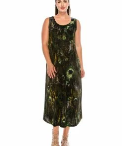 Jostar Stretchy Long Tank Dress Print-700BN-TRP1-W137