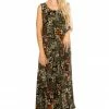 Jostar Tretchy Long Tank Dress Print-700BN-TRP1-W167