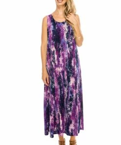Jostar Stretchy Long Tank Dress Print-700BN-TRP1-W170