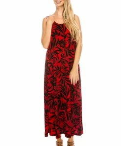 Jostar Long Length Stretchy Long Tank Dress Print-700BN-TRP1-W173