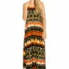 Jostar Stretchy Long Tank Dress Print-700BN-TRP1-W174 Long Length