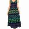Jostar Long Length Stretchy Long Tank Dress Print-700BN-TRP1-W176