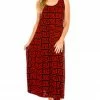 Jostar Women's Stretchy Tank Long Dress Sleeveless Plus Print, 700BN-TXP-W187