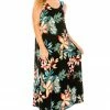 Jostar Stretchy Long Tank Dress Print-700BN-TRP1-W189 Long Length