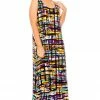 Jostar Women's Stretchy Tank Long Dress Sleeveless Plus Print, 700BN-TXP-W198