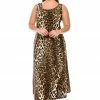 Plus Size Jostar Women's Stretchy Tank Long Dress Sleeveless Plus Print, 700BN-TXP-W757